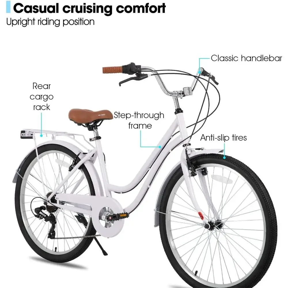 Bicicletta Cruiser Step-Throug - Cycling Commute Speed recensione e prezzo